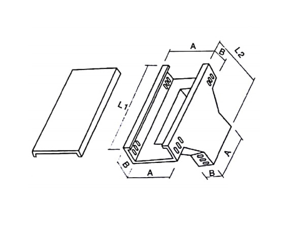 上边垂直等径三通